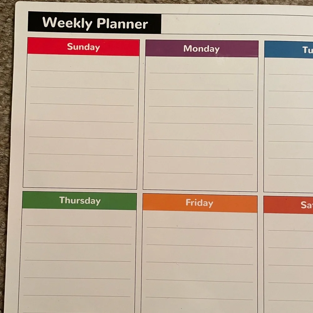 Magnetic Weekly Planner